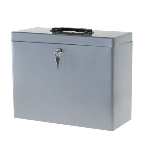 lockable storage box metal|stalwart metal storage lock box.